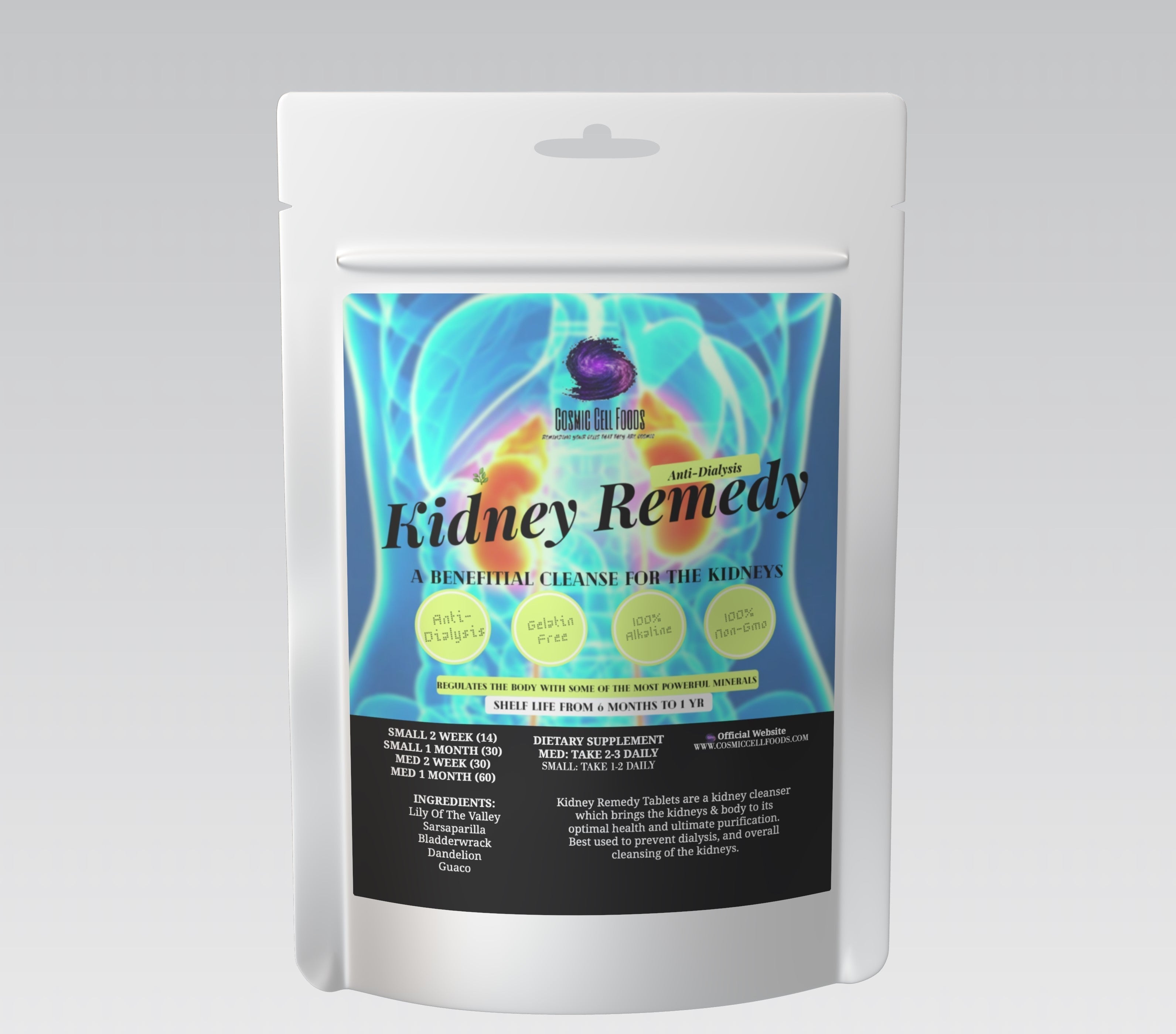 Kidney Remedy Herbal Tablets- Kidney Cleanse, Best For Dialysis