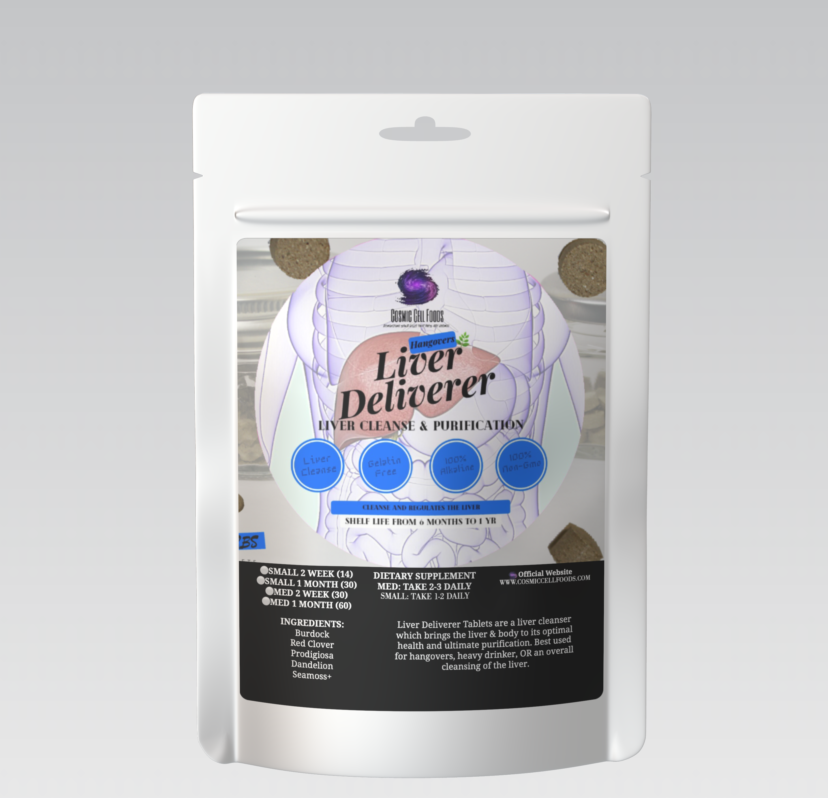 Liver Deliverer Tablets- Liver Cleanse, Best For Heavy Drinkers & Liver Impairment