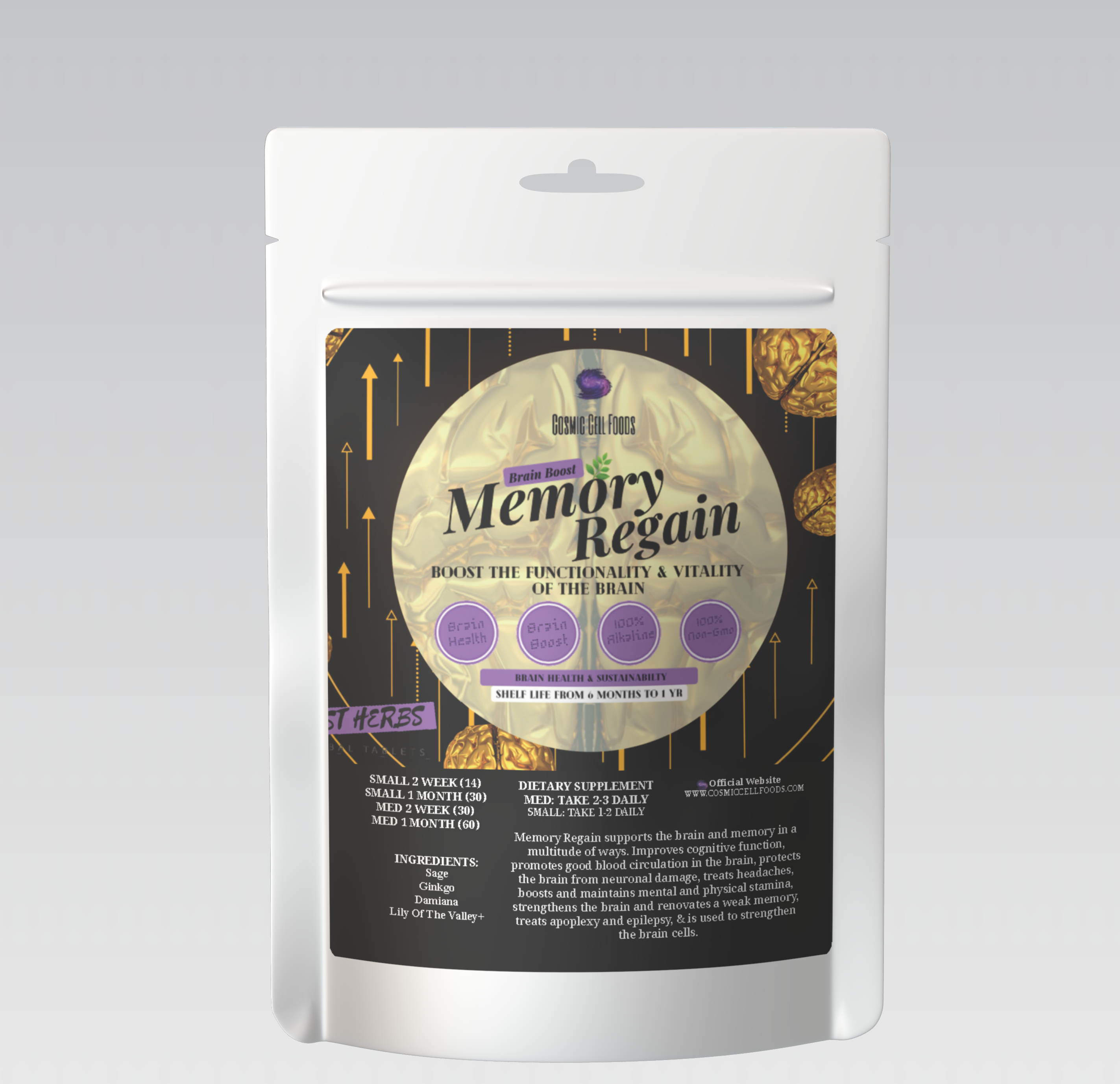 Memory Regain Herbal Tablets- Overall Brain Health